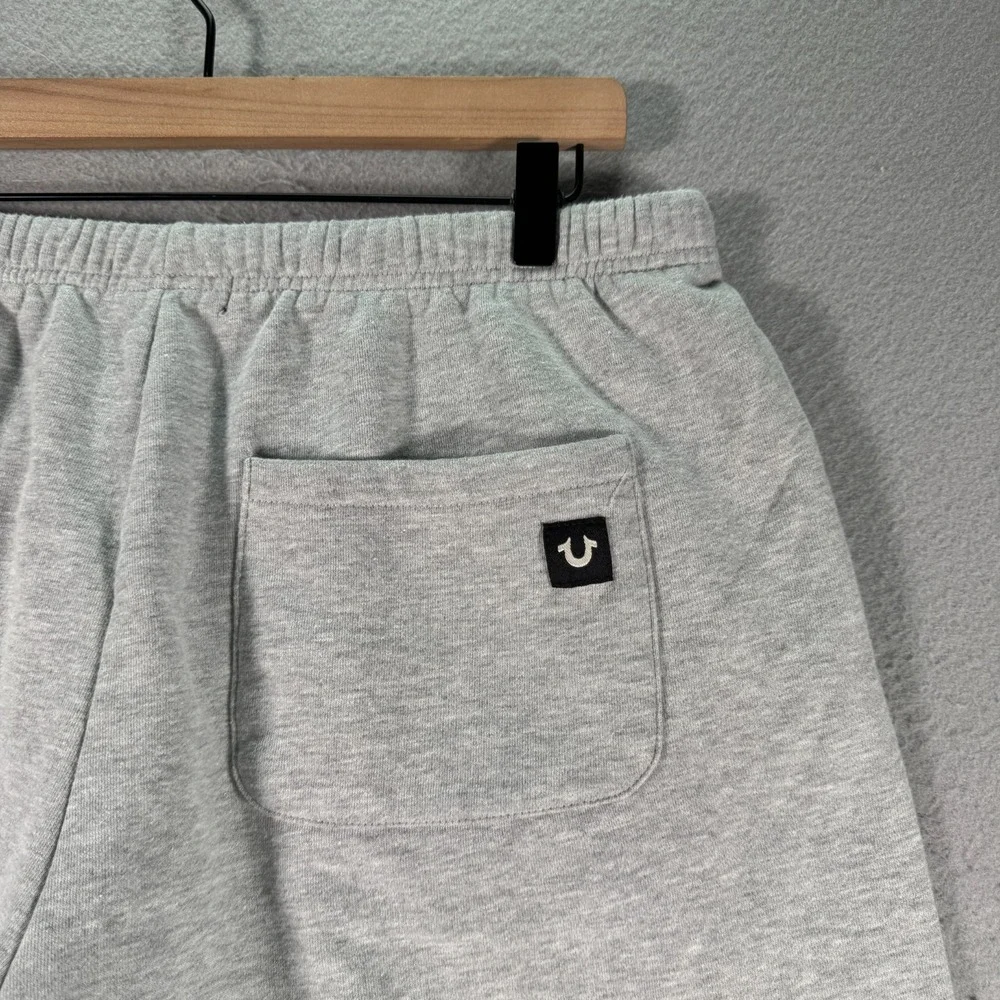 True Religion Relaxed Jogger‎ Shorts Men Medium Gray Comfort Classic Athleisure
